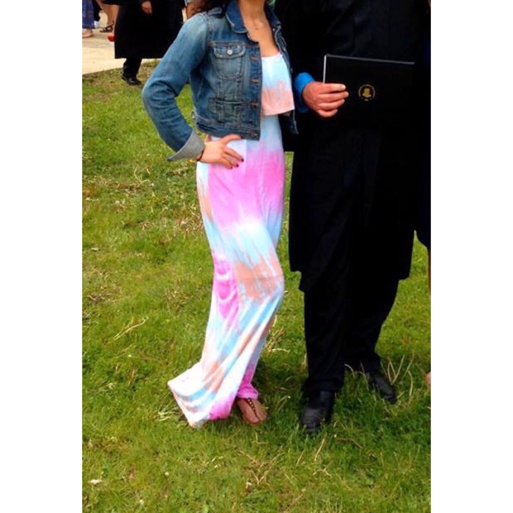 Tie dye maxi dress size S